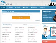 Tablet Screenshot of jobpending.com